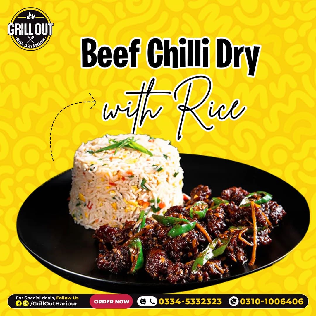 Image of Beef Chilli Dry With Rice
