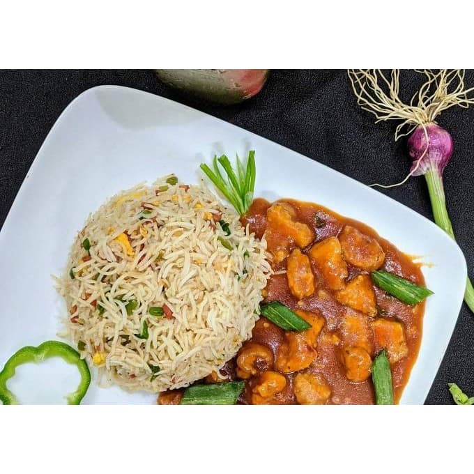 Image of Chicken Manchurian With Rice